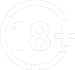 Símbolo 18+ restrito para maiores de 18 anos